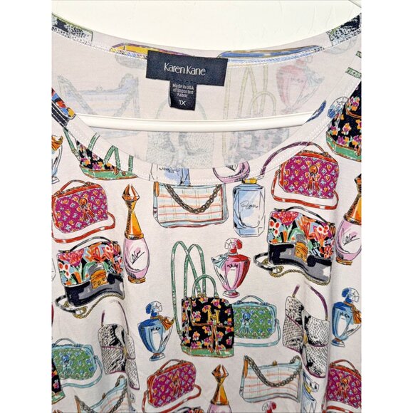 Karen Kane Blouse Purses / Perfume Pullover Size 1X - Picture 3 of 4